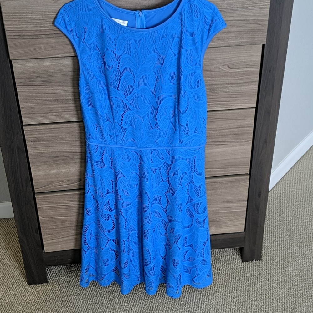 Women's blue dress